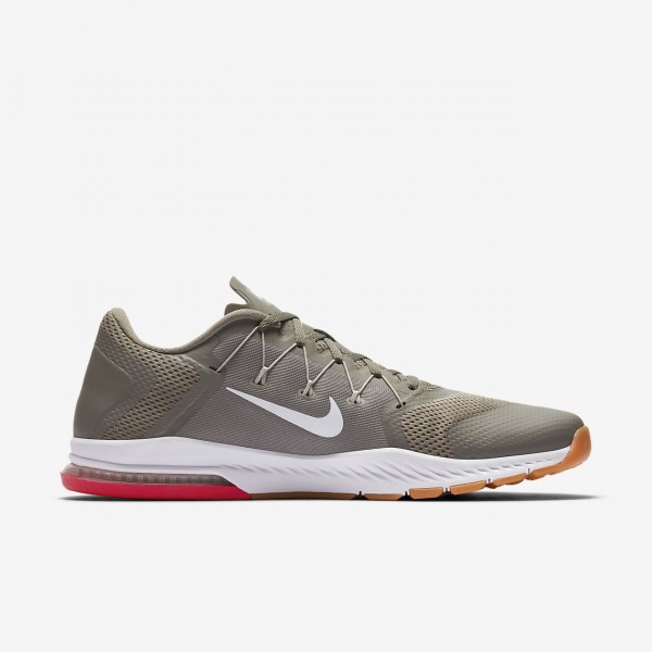 Nike Zoom Train Complete Trainingsschuhe Herren Dunkelolive Grau Rot Weiß 142-36806