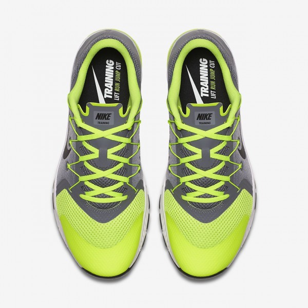 Nike Zoom Train Complete Trainingsschuhe Herren Grau Grün Weiß Schwarz 443-13129