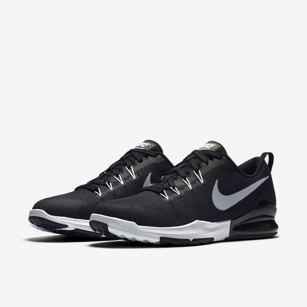 Nike Zoom Train Action Trainingsschuhe Herren Schwarz Weiß Metallic Silber 525-75029