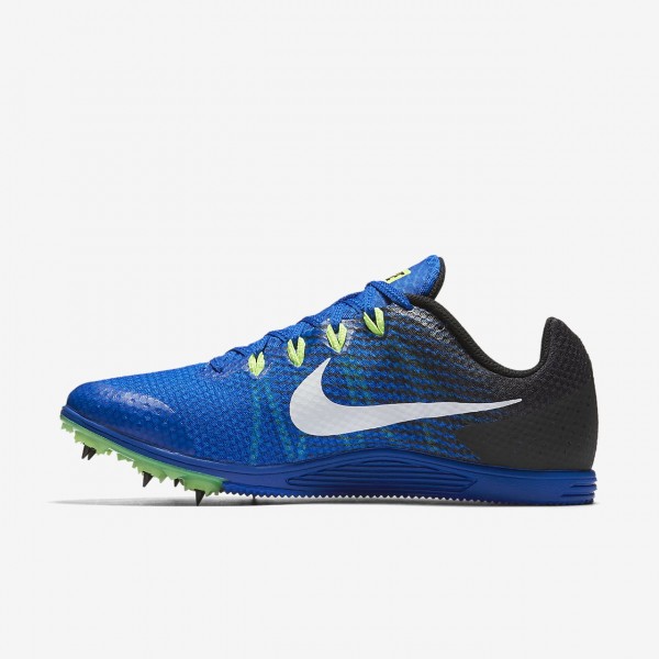 Nike Zoom Rival D 9 Spike Schuhe Herren Blau Schwarz Grün Weiß 692-64001