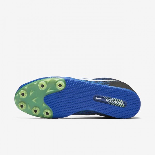Nike Zoom Rival D 9 Spike Schuhe Herren Blau Schwarz Grün Weiß 692-64001