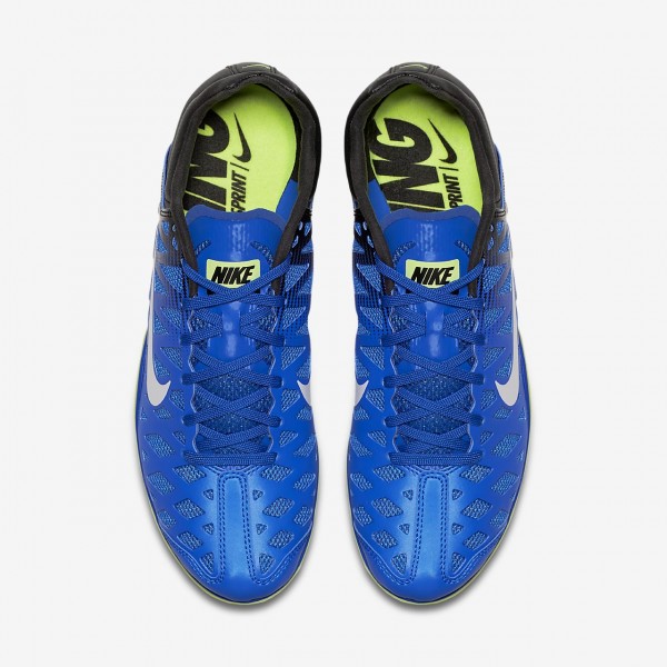 Nike Zoom Maxcat 4 Spike Schuhe Herren Blau Schwarz Grün Weiß 725-36563