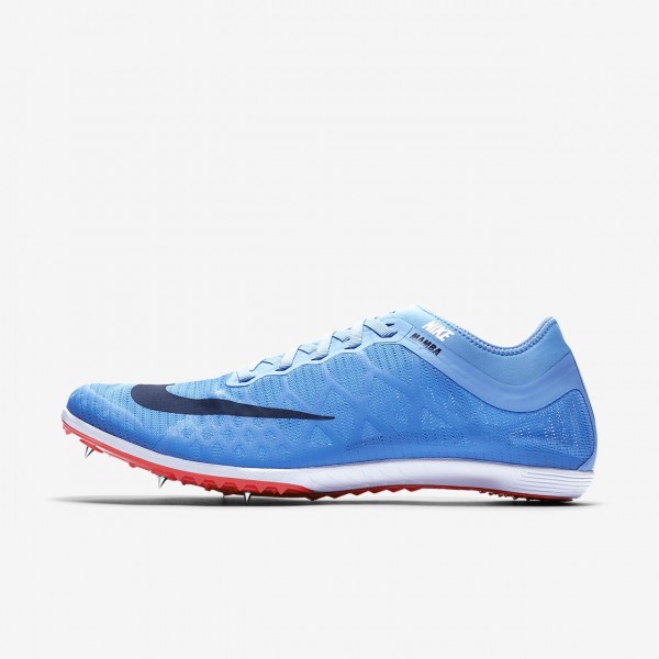 Nike Zoom Mamba 3 Spike Schuhe Herren Blau Rot 521-49228