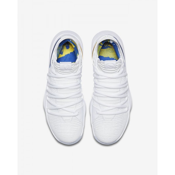 Nike Zoom Kdx Basketballschuhe Herren Weiß Gold Königsblau 813-27898