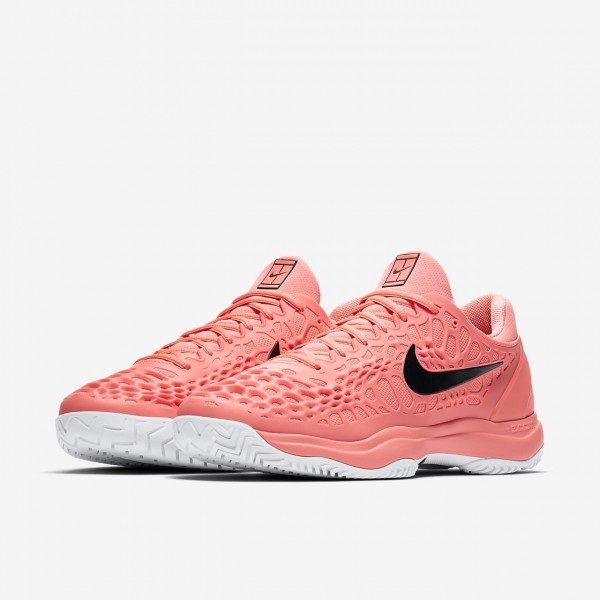 Nike Zoom Cage 3 Tennisschuhe Herren Rosa Weiß Schwarz 233-12813