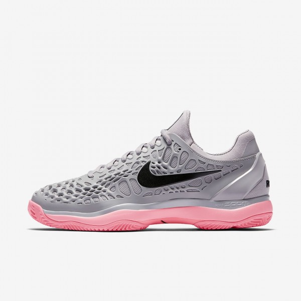 Nike Zoom Cage 3 Clay Tennisschuhe Herren Rosa Wei...