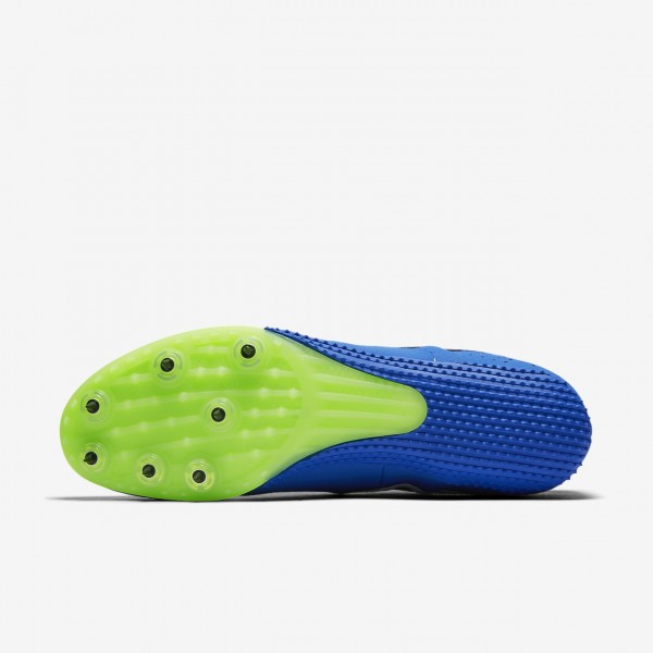 Nike Zoom Rival S 8 Spike Schuhe Herren Blau Schwarz Grün Weiß 480-57599