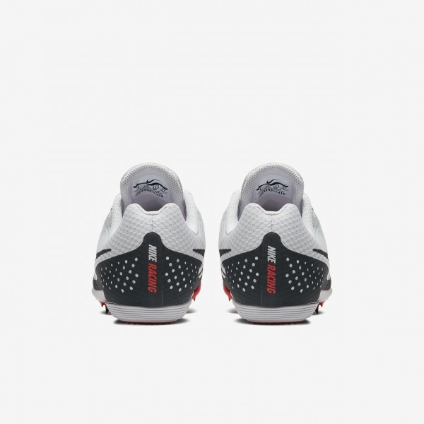 Nike Zoom Rival M 8 Spike Schuhe Herren Grau Rot Weiß Schwarz 674-63010