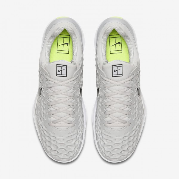 Nike Zoom Cage 3 Clay Tennisschuhe Herren Grau Weiß Grün Schwarz 221-30110