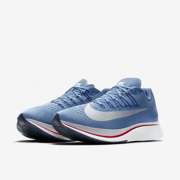 Nike Zoom Fly Laufschuhe Herren Blau Weiß 597-70975