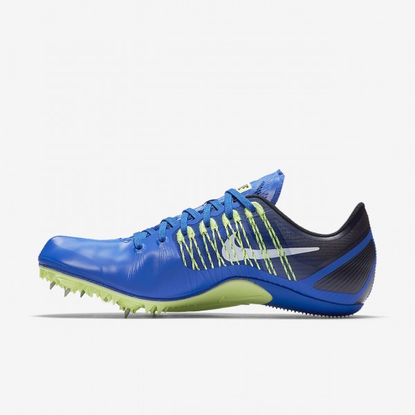 Nike Zoom Celar 5 Spike Schuhe Herren Blau Schwarz Grün Weiß 879-54255
