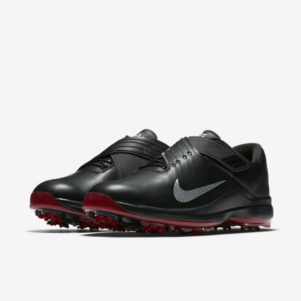 Nike Tw 17 Golfschuhe Herren Schwarz Rot Metallic Silber 154-34682