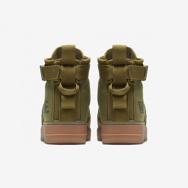 Nike Sf Air Force 1 Mid Freizeitschuhe Herren Olive Braun Schwarz 607-95024