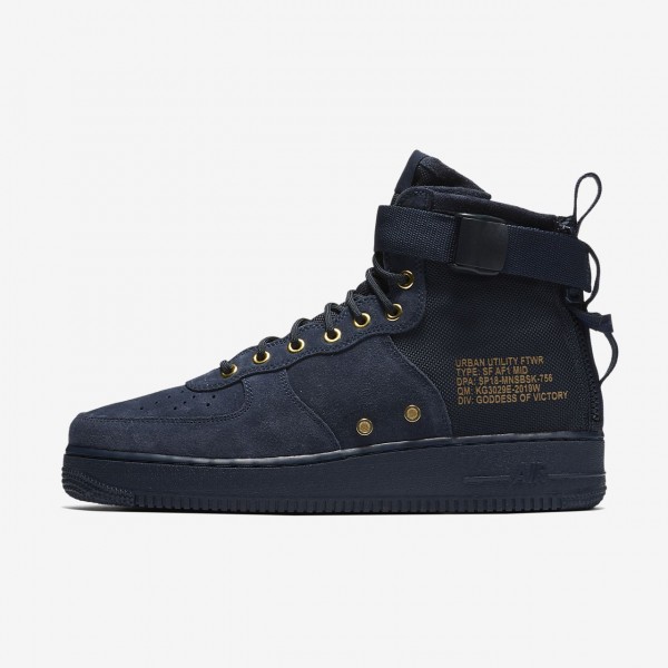Nike Sf Air Force 1 Mid Freizeitschuhe Herren Obsi...