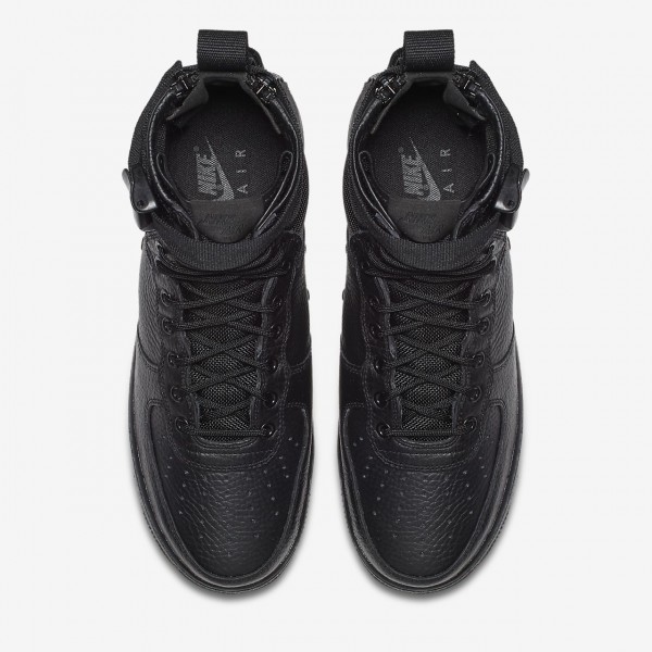 Nike Sf Air Force 1 Mid Freizeitschuhe Herren Schwarz 616-23131
