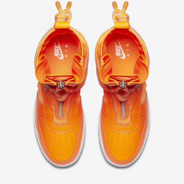 Nike Sf Air Force 1 Hi Boots Herren Orange Weiß 555-95108