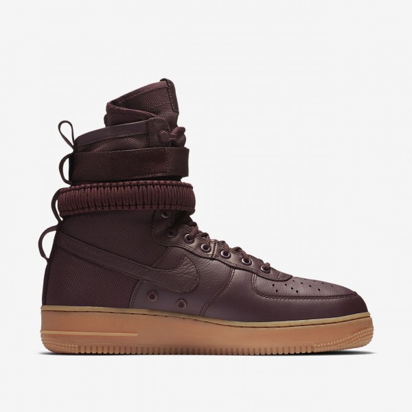 Nike Sf Air Force 1 Boots Herren Tiefes Weinrot Schwarz Braun 238-86908