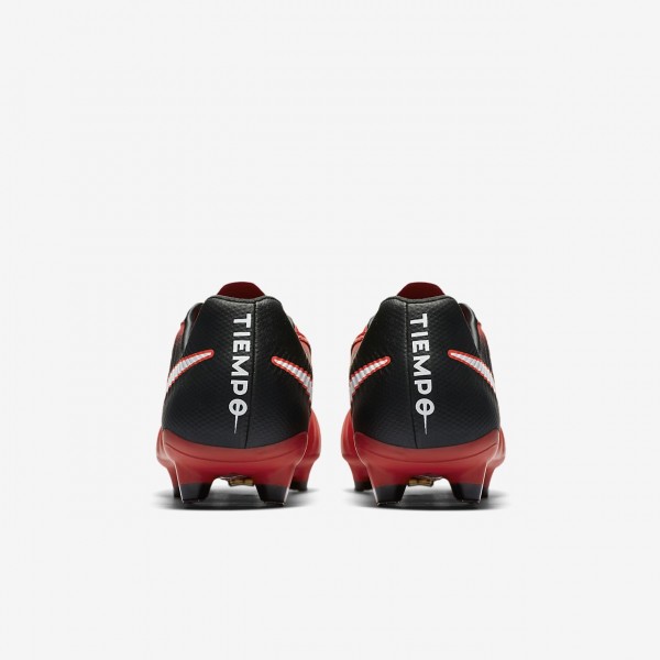 Nike Tiempo Legacy III Fg Fußballschuhe Herren Schwarz Rot Weiß 695-29554