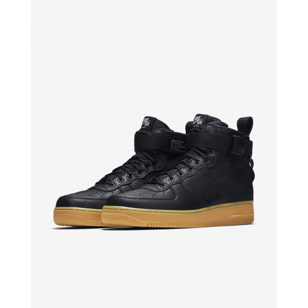 Nike Sf Air Force 1 Mid Freizeitschuhe Herren Schwarz Hellbraun 866-87443