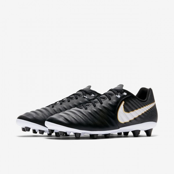 Nike Tiempo Ligera Iv Ag-pro Fußballschuhe Herren Schwarz Weiß 964-17205