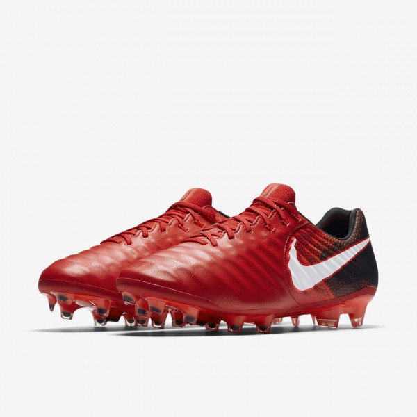Nike Tiempo Legend Vii Fg Fußballschuhe Herren Schwarz Rot Weiß 842-84940