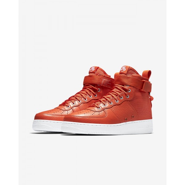 Nike Sf Air Force 1 Mid Freizeitschuhe Herren Orange Weiß 269-77049