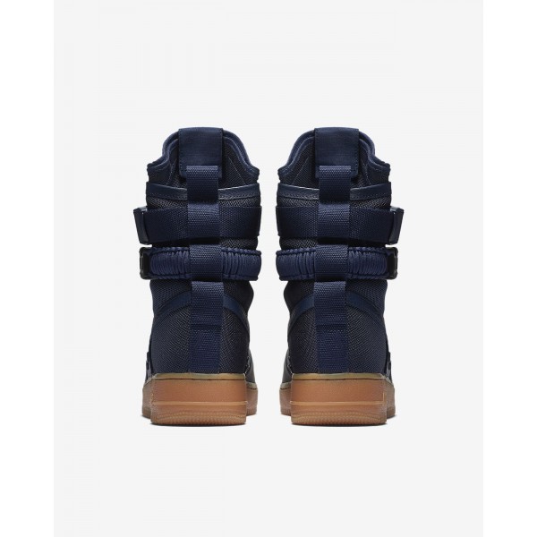 Nike Sf Air Force 1 Boots Herren Navy Schwarz Braun 830-48782