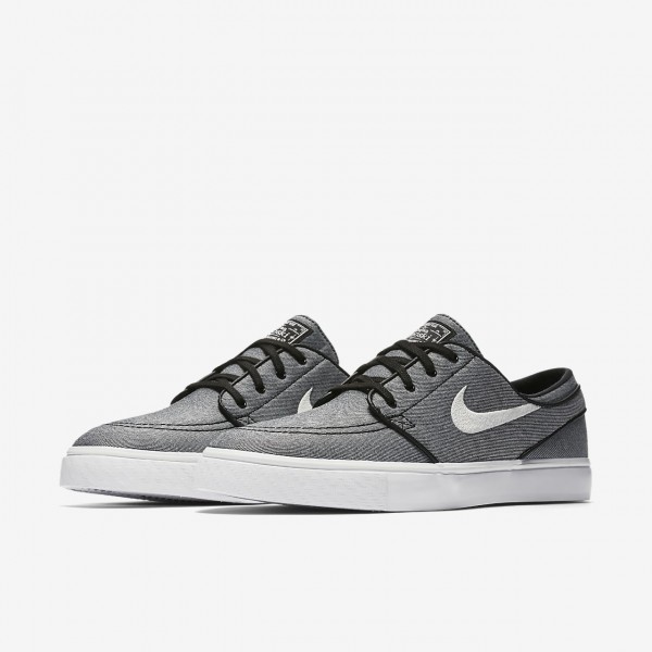 Nike Sb Zoom Stefan Janoski Canvas Skaterschuhe Herren Schwarz Weiß 938-21624