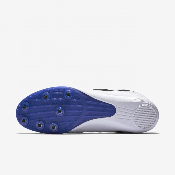 Nike Zoom Rival M 8 Spike Schuhe Herren Weiß Blau Schwarz 141-95870