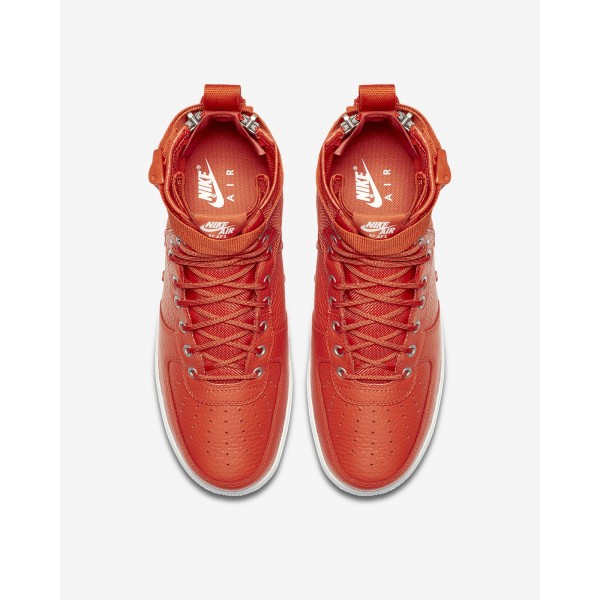 Nike Sf Air Force 1 Mid Freizeitschuhe Herren Orange Weiß 269-77049