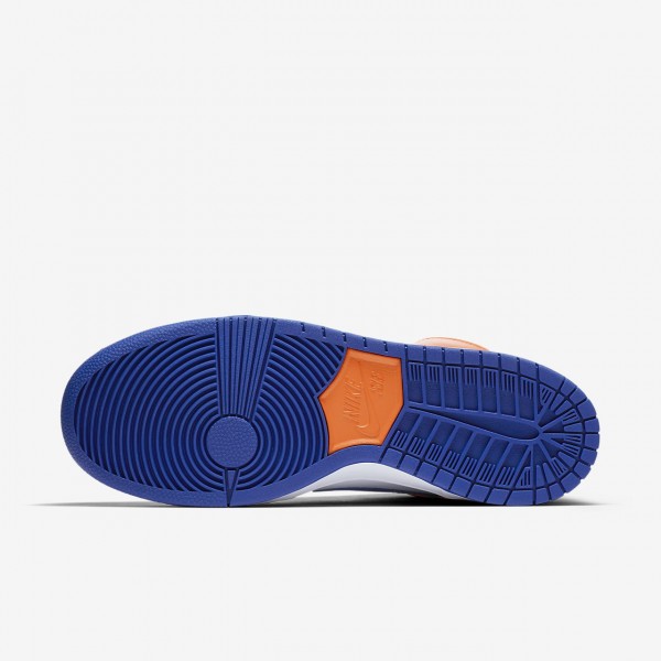 Nike Sb Dunk Pro high "Supa" Skaterschuhe Herren Orange Weiß Blau 335-80339