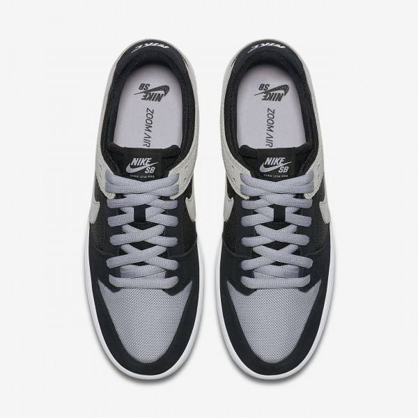 Nike Sb Dunk low Pro Skaterschuhe Herren Schwarz Weiß Grau 823-24538