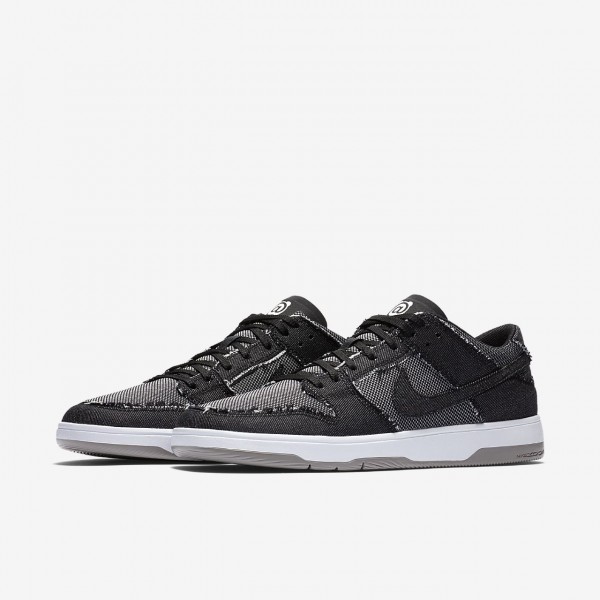 Nike Sb Dunk Elite low X Medicom Skaterschuhe Herren Schwarz Weiß Grau 248-42119