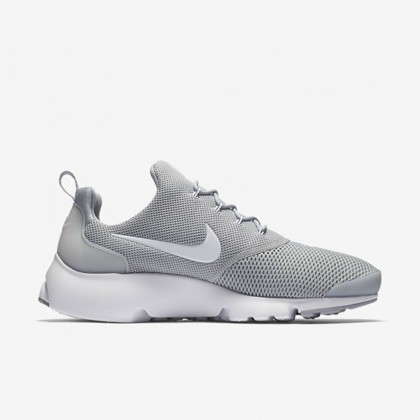 Nike Presto Fly Freizeitschuhe Herren Grau Weiß 964-63348