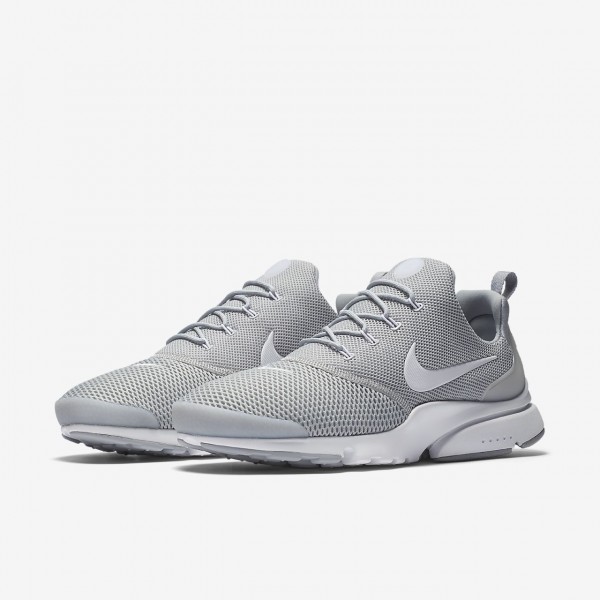 Nike Presto Fly Freizeitschuhe Herren Grau Weiß 964-63348