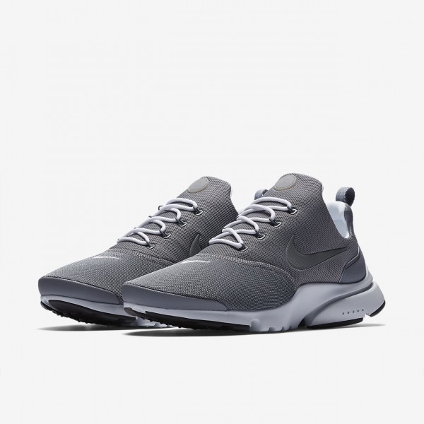 Nike Presto Fly Freizeitschuhe Herren Grau Platin Schwarz Weiß 550-13043