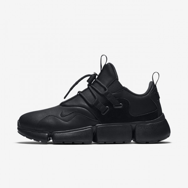 Nike Pocket Knife Dm Leder Freizeitschuhe Herren Schwarz 145-54123