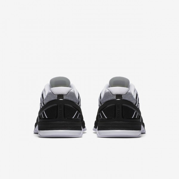 Nike Metcon Dsx Flyknit Trainingsschuhe Herren Schwarz Metallic Silber Weiß 613-18266