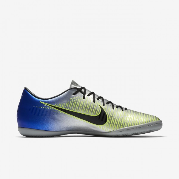 Nike Mercurialx Victory VI Neymar Ic Fußballschuhe Herren Blau Silber Grün Schwarz 999-48548