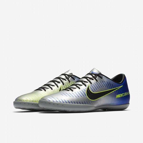 Nike Mercurialx Victory VI Neymar Ic Fußballschuhe Herren Blau Silber Grün Schwarz 999-48548