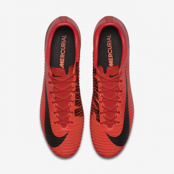 Nike Mercurial Veloce III Fg Fußballschuhe Herren Rot Schwarz 987-41054