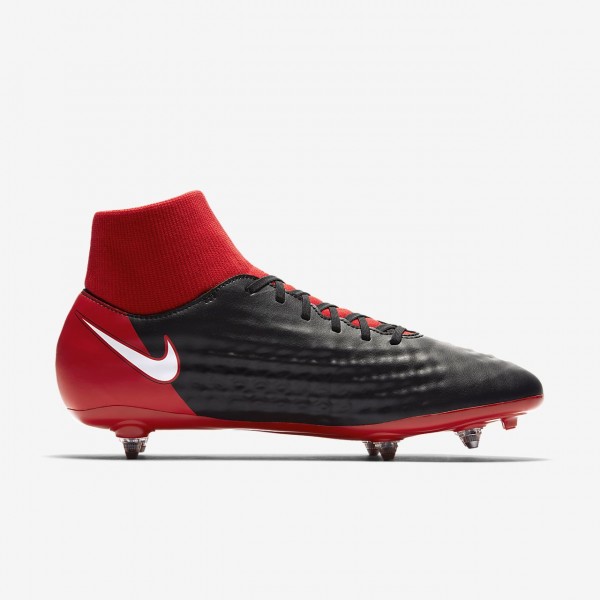 Nike Magista Onda II Dynamic Fit Sg Fußballschuhe Herren Schwarz Rot Weiß 923-39508