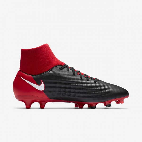Nike Magista Onda II Dynamic Fit Fg Fußballschuhe Herren Schwarz Rot Weiß 426-52357