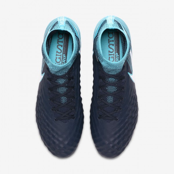Nike Magista Obra II Fg Fußballschuhe Herren Obsidian Blau Weiß 529-26498