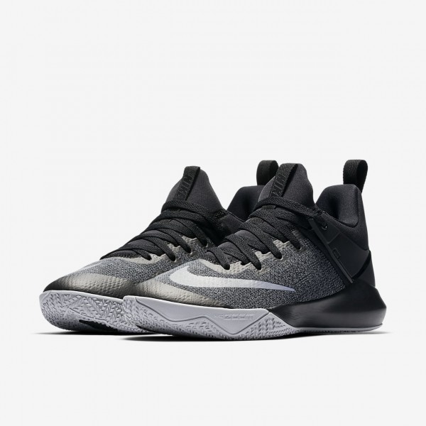 Nike Zoom Shift Basketballschuhe Damen Schwarz Grau Silber 760-86172