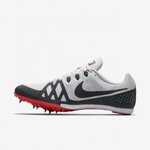 Nike Zoom Rival M 8 Spike Schuhe Damen Grau Rot Weiß Schwarz 311-16159