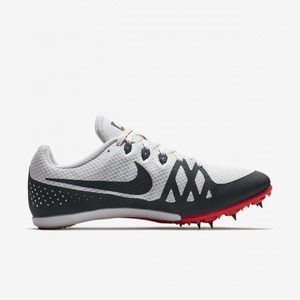 Nike Zoom Rival M 8 Spike Schuhe Damen Grau Rot Weiß Schwarz 311-16159