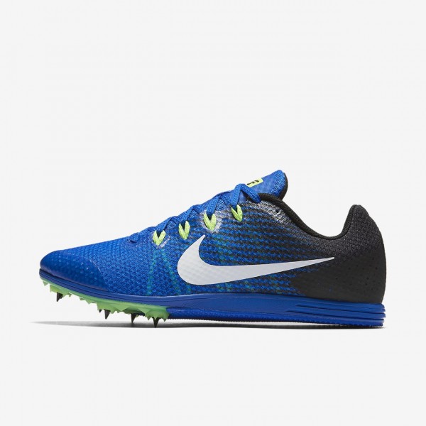 Nike Zoom Rival D 9 Spike Schuhe Damen Blau Schwar...