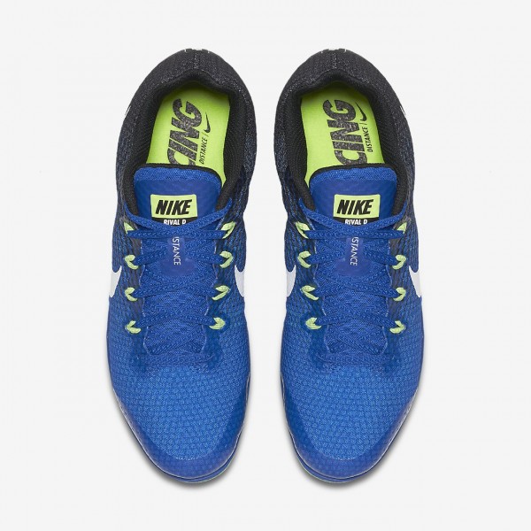 Nike Zoom Rival D 9 Spike Schuhe Damen Blau Schwarz Grün Weiß 842-42229