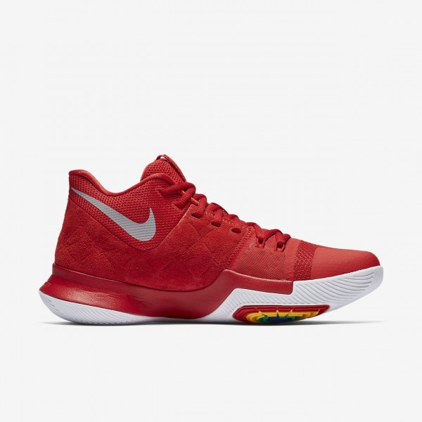 Nike Kyrie 3 Basketballschuhe Herren Rot Grau 917-60156